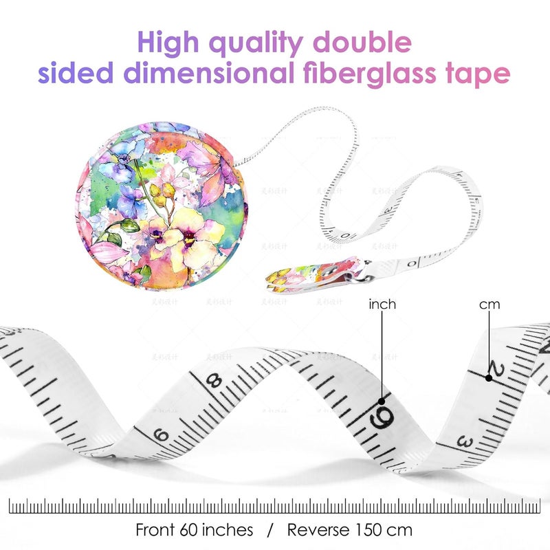 Gerkia Sewing Tape Measure，Colour Printed Small Retractable Soft Measuring Tape for Tailor Cloth Fabric Body Measurements. - Image 5